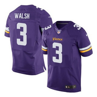 Mens Minnesota Vikings 3 Blair Walsh Purple Team Color Nfl Nike Elite Jersey