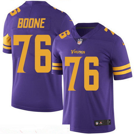 Mens Minnesota Vikings 76 Alex Boone Purple 2016 Color Rush Stitched Nfl Nike Limited Jersey