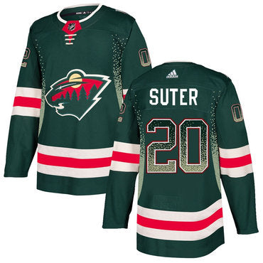 Mens Minnesota Wild 20 Ryan Suter Green Drift Fashion Adidas Jersey