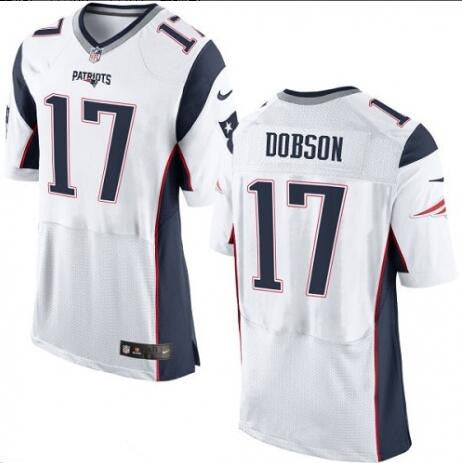 Mens New England Patriots 17 Aaron Dobson White Road Stitched Nfl Nike Elite Jersey