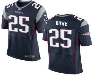 Mens New England Patriots 25 Eric Rowe New Navy Blue Team Color Stitched Nfl Nike Elite Jersey