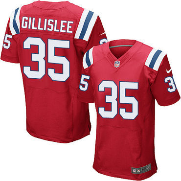 Mens New England Patriots 35 Mike Gillislee Red Alternate Stitched Nfl Nike Elite Jersey