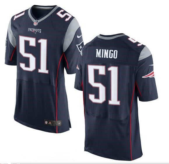 Mens New England Patriots 51 Barkevious Mingo New Navy Blue Team Color Stitched Nfl Nike Elite Jersey