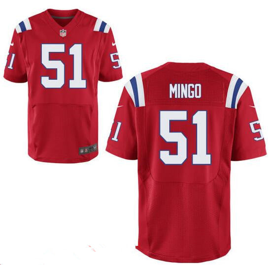 Mens New England Patriots 51 Barkevious Mingo Red Alternate Stitched Nfl Nike Elite Jersey