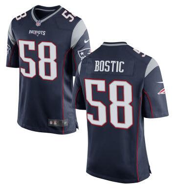 Mens New England Patriots 58 Jon Bostic Navy Blue Team Color 2015 Nfl Nike Elite Jersey
