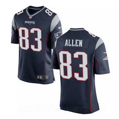 Mens New England Patriots 83 Dwayne Allen Navy Blue Team Color Stitched Nfl Nike Elite Jersey