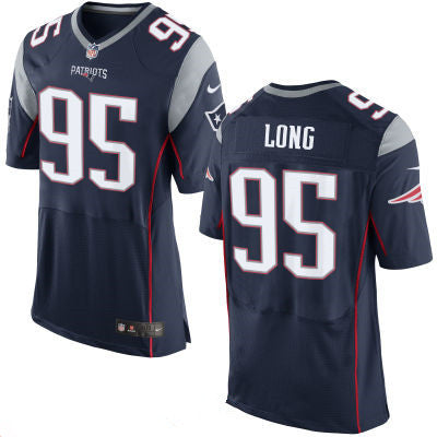 Mens New England Patriots 95 Chris Long Navy Blue Team Color Stitched Nfl Nike Elite Jersey