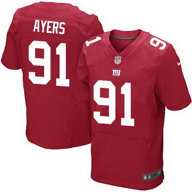 Mens New York Giants 91 Robert Ayers Red Alternate Nfl Nike Elite Jersey