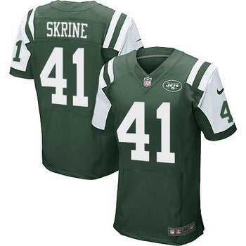 Mens New York Jets 41 Buster Skrine Green Team Color Nfl Nike Elite Jersey