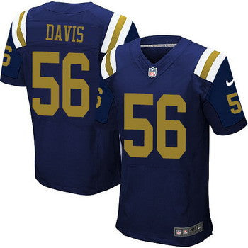 Mens New York Jets 56 Demario Davis Navy Blue Alternate Nfl Nike Elite Jersey
