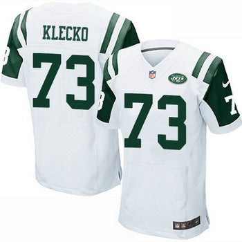 Mens New York Jets 73 Joe Klecko White Road Nfl Nike Elite Jersey
