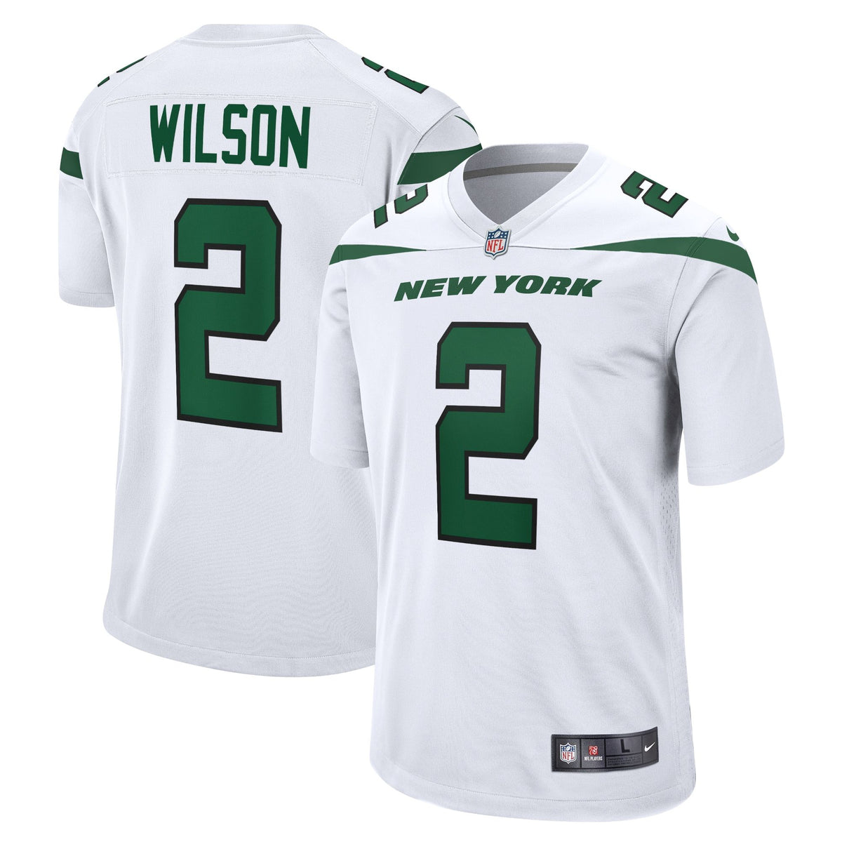 Mens New York Jets Zach Wilson White 2021 Nfl Draft First Round Pick Game Jersey Gift For New York Jets Fans