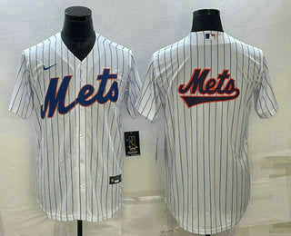 Mens New York Mets Big Logo White Cool Base Stitched Baseball Jerseys