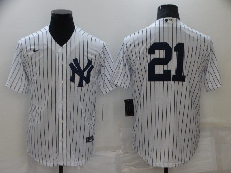Mens New York Yankees 21 Paul Oneill White Stitched Mlb Nike Cool Base Jersey