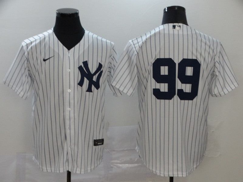 Mens New York Yankees 99 Aaron Judge White Home No Name Stitched Mlb Cool Base Nike Jersey