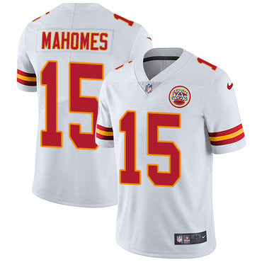 Mens Nike Chiefs 15 Patrick Mahomes White Stitched Nfl Vapor Untouchable Limited Jersey