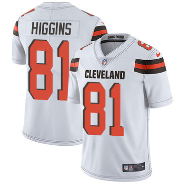 Mens Nike Cleveland Browns 81 Rashard Higgins White Vapor Untouchable Limited Player Nfl Jersey