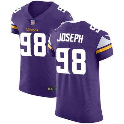 Mens Nike Minnesota Vikings 98 Linval Joseph Purple Team Color Stitched Nfl Vapor Untouchable Elite Jersey