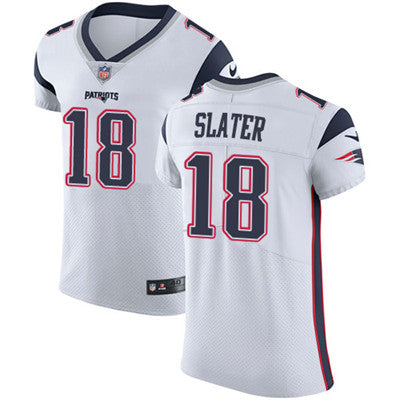Mens Nike New England Patriots 18 Matt Slater White Stitched Nfl Vapor Untouchable Elite Jersey