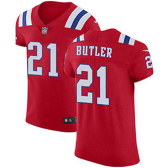 Mens Nike New England Patriots 21 Malcolm Butler Red Alternate Stitched Nfl Vapor Untouchable Elite Jersey