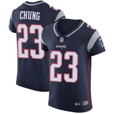 Mens Nike New England Patriots 23 Patrick Chung Navy Blue Team Color Stitched Nfl Vapor Untouchable Elite Jersey