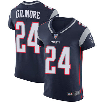 Mens Nike New England Patriots 24 Stephon Gilmore Navy Blue Team Color Stitched Nfl Vapor Untouchable Elite Jersey