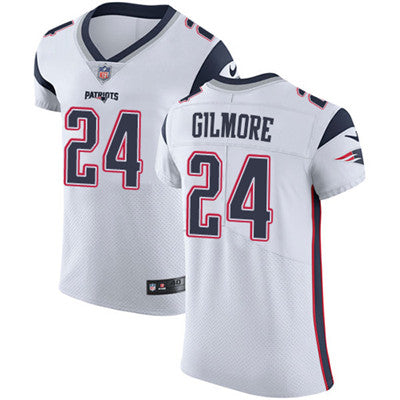 Mens Nike New England Patriots 24 Stephon Gilmore White Stitched Nfl Vapor Untouchable Elite Jersey