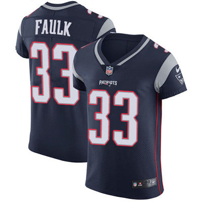 Mens Nike New England Patriots 33 Kevin Faulk Navy Blue Team Color Stitched Nfl Vapor Untouchable Elite Jersey