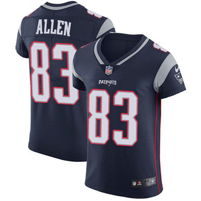 Mens Nike New England Patriots 83 Dwayne Allen Navy Blue Team Color Stitched Nfl Vapor Untouchable Elite Jersey