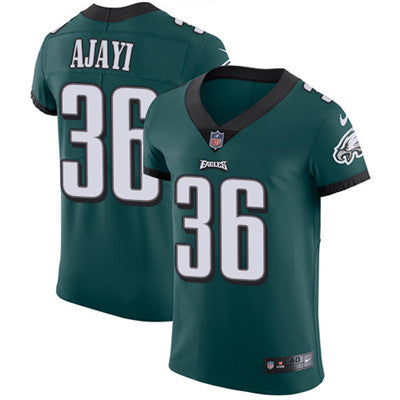 Mens Nike Philadelphia Eagles 36 Jay Ajayi Midnight Green Team Color Stitched Nfl Vapor Untouchable Elite Jersey