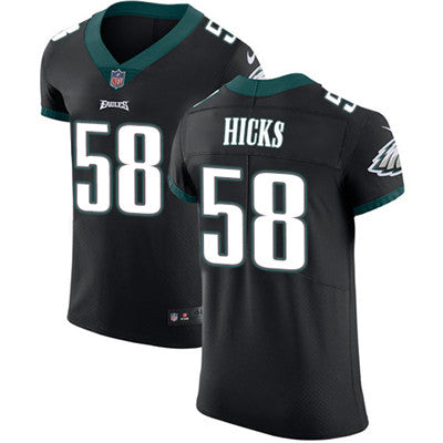 Mens Nike Philadelphia Eagles 58 Jordan Hicks Black Alternate Stitched Nfl Vapor Untouchable Elite Jersey