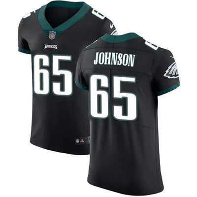 Mens Nike Philadelphia Eagles 65 Lane Johnson Black Alternate Stitched Nfl Vapor Untouchable Elite Jersey
