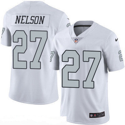 Mens Oakland Raiders 27 Reggie Nelson White 2016 Color Rush Stitched Nfl Nike Limited Jersey
