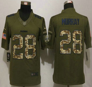 Mens Oakland Raiders 28 Latavius Murray Green Salute To Service 2015 Nfl Nike Limited Jersey