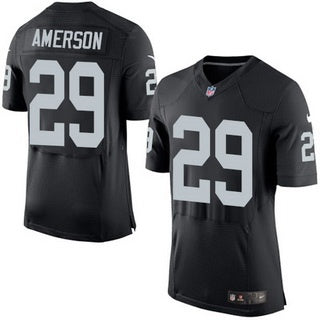 Mens Oakland Raiders 29 David Amerson Black Team Color 2015 Nfl Nike Elite Jersey