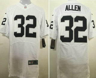 Mens Oakland Raiders 32 Marcus Allen New White Stitched Nfl Retired Player Nike Elite Jersey