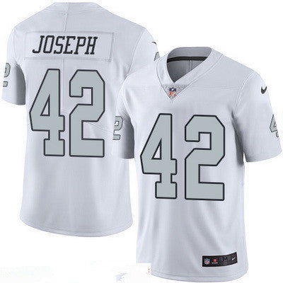 Mens Oakland Raiders 42 Karl Joseph White 2016 Color Rush Stitched Nfl Nike Limited Jersey
