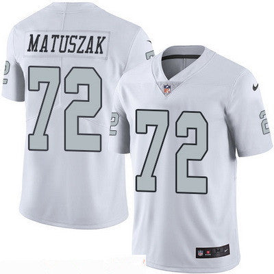 Mens Oakland Raiders 72 John Matuszak Retired White 2016 Color Rush Stitched Nfl Nike Limited Jersey
