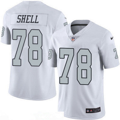 Mens Oakland Raiders 78 Art Shell Retired White 2016 Color Rush Stitched Nfl Nike Limited Jersey