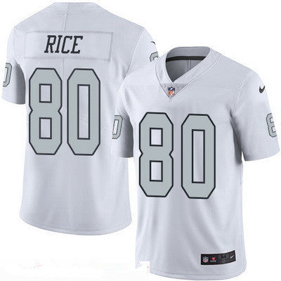 Mens Oakland Raiders 80 Jerry Rice Retired White 2016 Color Rush Stitched Nfl Nike Limited Jersey