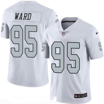 Mens Oakland Raiders 95 Jihad Ward White 2016 Color Rush Stitched Nfl Nike Limited Jersey