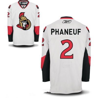 Mens Ottawa Senators 2 Dion Phaneuf White Reebok Hockey Stitched Nhl Jersey