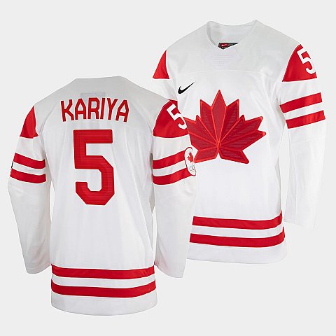 Mens Paul Kariya Canada Hockey White 2022 Winter Olympic 5 Salt Lake City Jersey