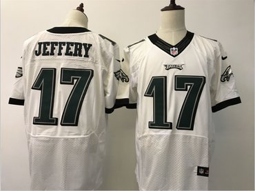 Mens Philadelphia Eagles 17 Alshon Jeffery White Road Stitched Nfl Nike Elite Jersey