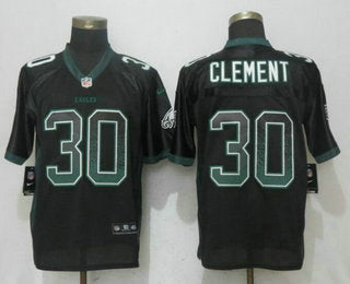 Mens Philadelphia Eagles 30 Corey Clement Black Drift Stitched Nfl Nike Fashion Jersey