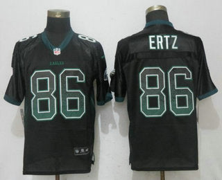 Mens Philadelphia Eagles 86 Zach Ertz Black Drift Stitched Nfl Nike Fashion Jersey