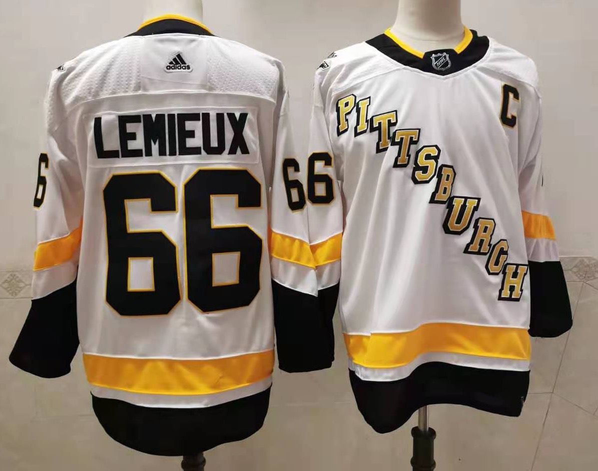Mens Pittsburgh Penguins 66 Mario Lemieux White Adidas 2020 21 Stitched Nhl Jersey