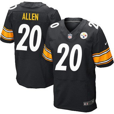 Mens Pittsburgh Steelers 20 Will Allen Black Team Color Nfl Nike Elite Jersey