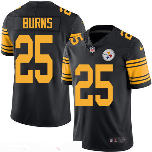 Mens Pittsburgh Steelers 25 Artie Burns Black 2016 Color Rush Stitched Nfl Nike Limited Jersey