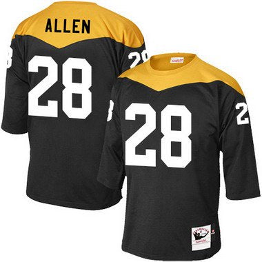 Mens Pittsburgh Steelers 28 Cortez Allen Black 1967 Home Throwback Nfl Jersey